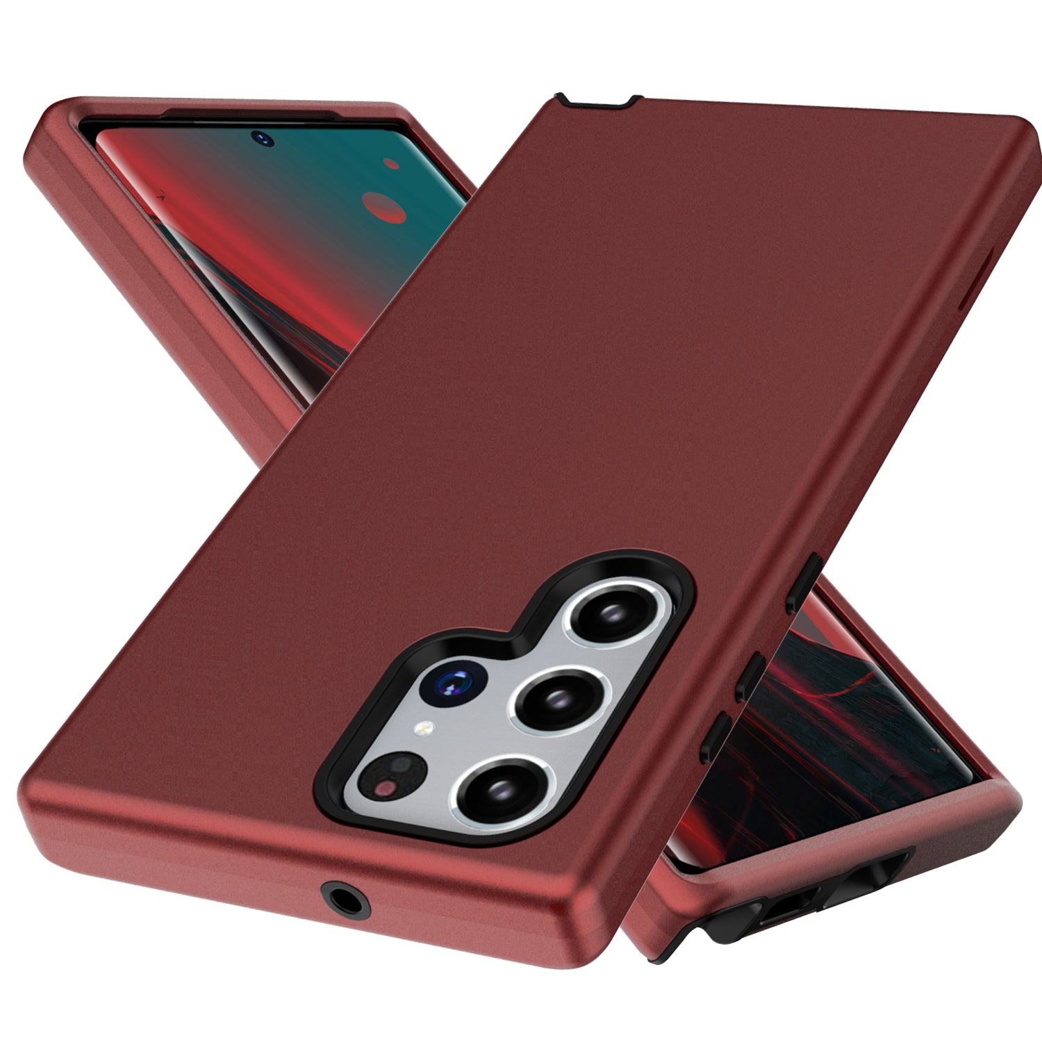 GW03 For Samsung Galaxy S23 Ultra Rubberized TPU PC Anti-fingerprint Phone Case Thicken Anti-drop Cover GW03 For Samsung Galaxy S23 Ultra Rubberized TPU PC Anti-fingerprint Phone Case Thicken Anti-drop Cover